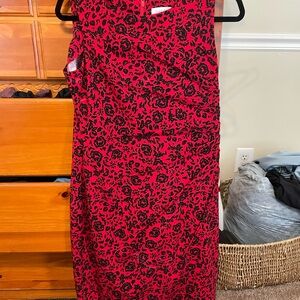 Calvin Klein Flowered Petite Sheath